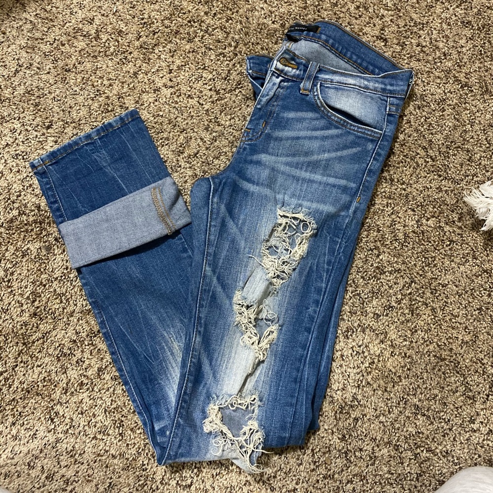 Flying Monkey distressed jeans